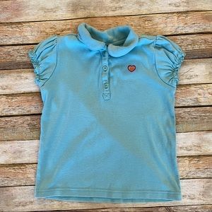 GUC Gymboree Girls 6 Polo S/S Heart